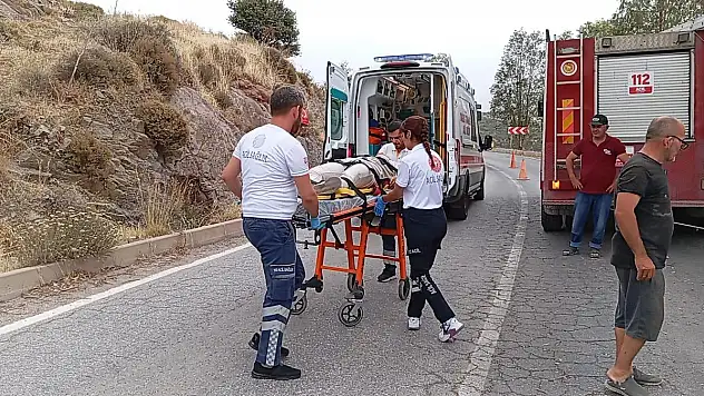 Direksiyon Hakimiyetini Kaybedip Kaza Yaptı, 2 Yaralı