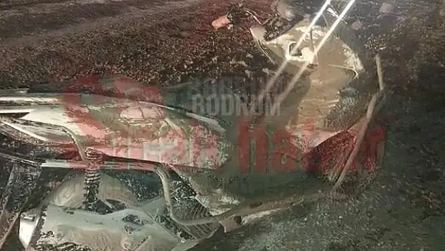 Dökülen Beton Artığının Sebep Olduğu Kazada 2 Kişi Yaralandı