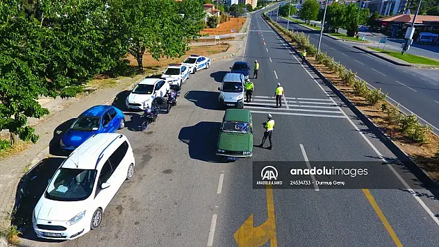 Drone destekli trafik denetimi gerçekleştirildi