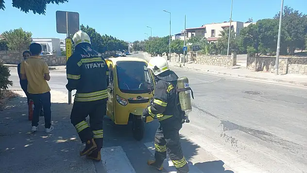 Elektrikli Araç Yolda Aniden Alev Aldı