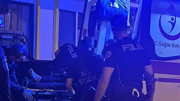 Evde başlayan tartışma hastanede son buldu