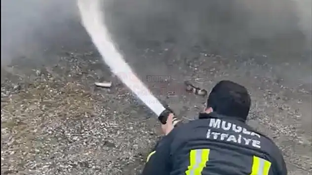 EVİN DEPOSUNDA YANGIN ÇIKTI