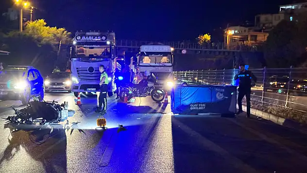 Motosiklet sürücüsü yaşamını yitirdi