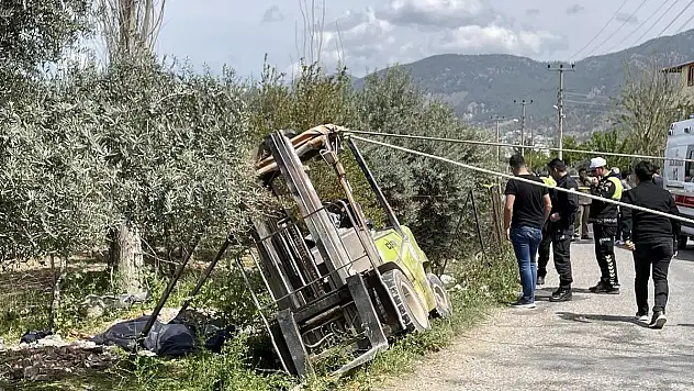 Devrilen Forkliftin Operatörü Hayatını Kaybetti