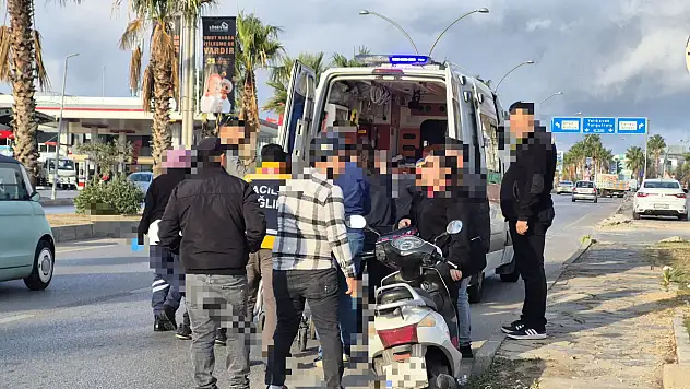 Genç sürücü yaralandı