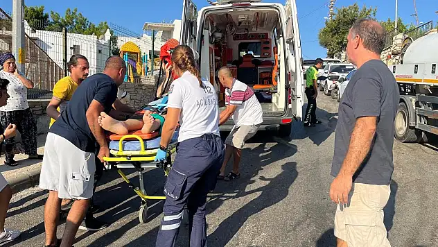 Gidon Hakimiyetini Kaybedip Düşen Sürücü Yaralandı