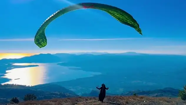 Gölgören Dağı yamaç paraşütüne uygun bulundu