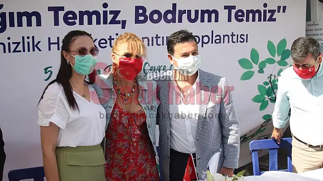Gülben Ergen'in de katılımcısı olduğu 'Sokağım Temiz Bodrum Temiz' toplantısı yapıldı