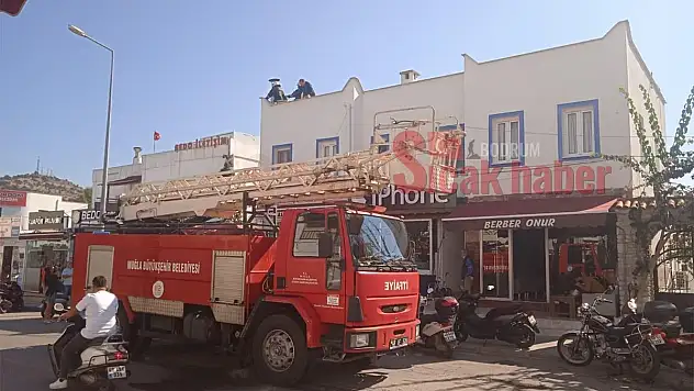 Gümbette Bir Restoranda Yangın Çıktı