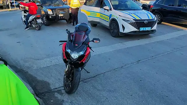 Gümbet kavşağı'nda motosiklet kazası: 1 yaralı