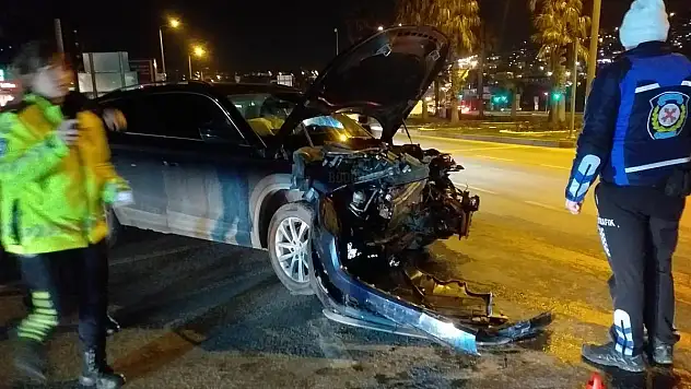 Gümbet Kavşakta Meydana Gelen Kazada 1 Kişi Yaralandı