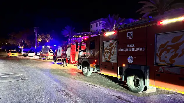 Gümbet'te jeneratör yangını paniğe neden oldu!