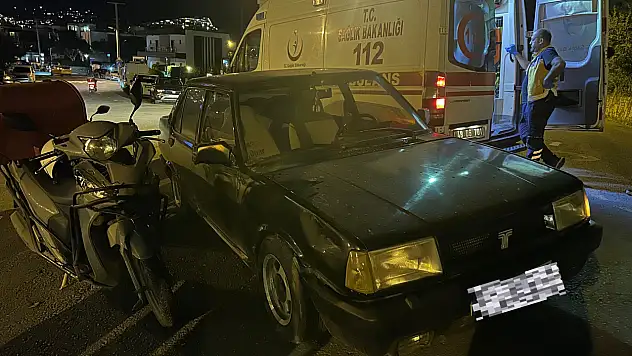 Gümbet'te korkutan kaza