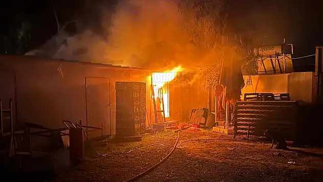 Gümüşlük'te 2 İşletme Alev Alev Yandı