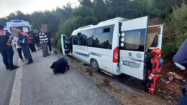 Güvercinlik Yolunda Minibüs Kazası, 8 Hafif Yaralı