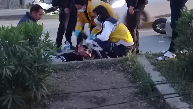 HAKİMİYETİNİ KAYBEDİP KAZA YAPTI