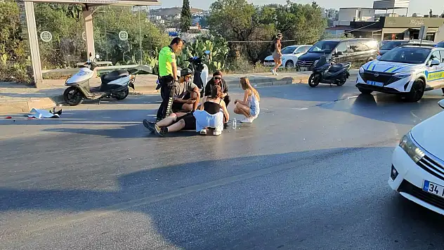 Hapşırık Kazaya Neden Oldu! Motosiklet Otomobile Çarptı!