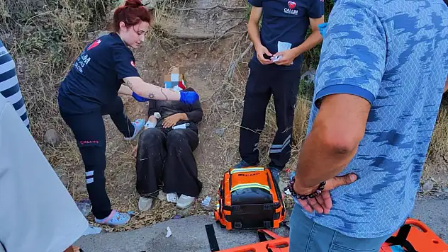 İki motosiklet çarpıştı ! Birisi yaralandı diğeri kaçtı !