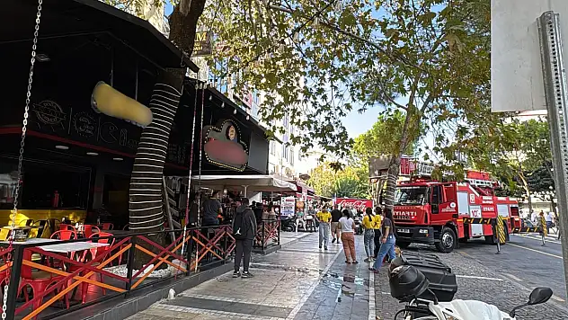 İş yerinde çıkan yangın korkuttu !