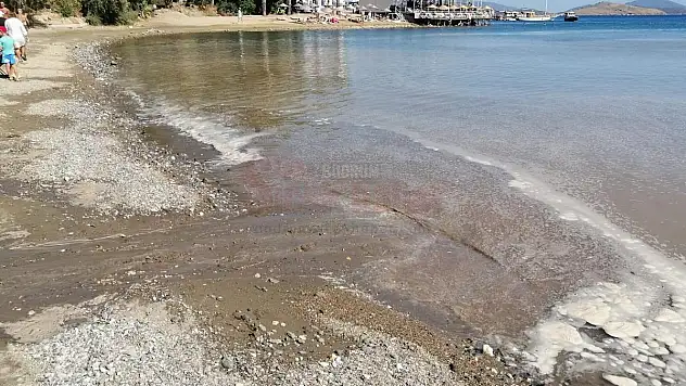 İsale Hattı Patladı, Çamurlu Sular Denize Aktı