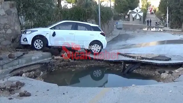 İsale Hattında Patlaması ile 2 Araç Hasar Gördü