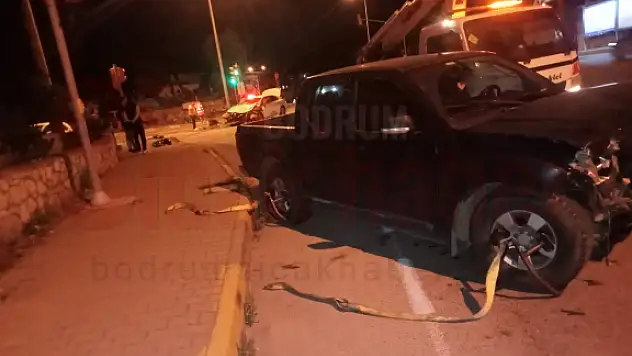Işık İhlali Yapan Alkollü Sürücü Kazada Yaralandı