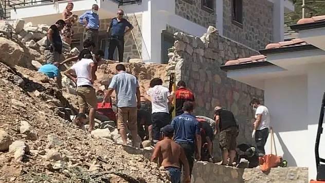 İstinat Duvarı Çöktü 1 İşçi Ağır Yaralandı