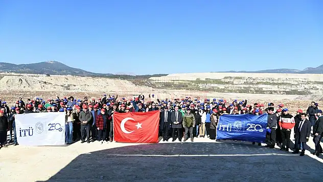 İTÜ'lü Öğrenciler, YK Enerji'nin Milas'taki Eski Maden Sahasına Fidan Dikti