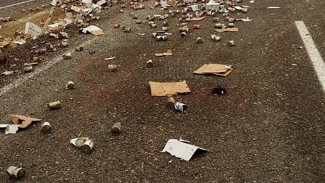 Kamyonun Devrildiği Kazada 1 Kişi Yaralandı