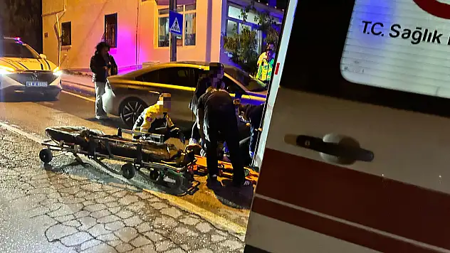 Kapısının önünde kaza geçirdi