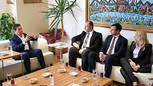 Karadağ Heyeti Başkan Aras'ı Ziyaret Etti