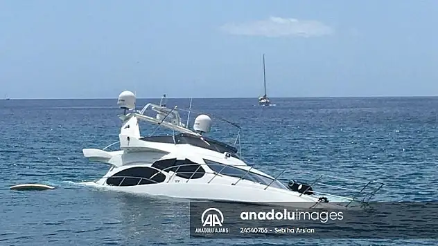 Karaya oturan yattaki 6 kişi kurtarıldı