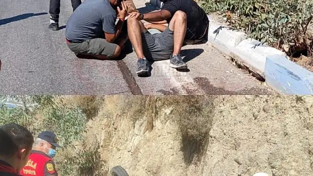 Kaza Yapan Aracı Çekerken Az Kalsın Canından Oluyordu.