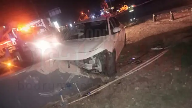 Kaza Yapan Sürücü Aracını Terk Edip Gitti