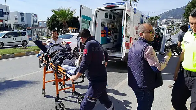 Kazada Motosiklet Sürücüsü Yaralandı