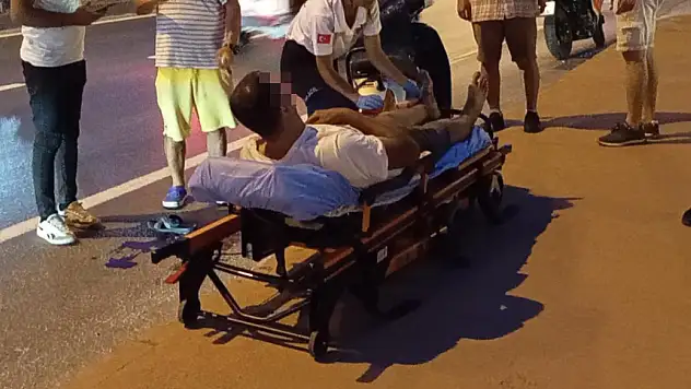 Kazada Motosiklet Sürücüsü Yaralandı