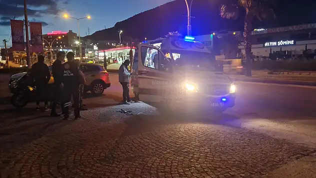 Kazada Motosiklet Sürücüsü Yaralandı