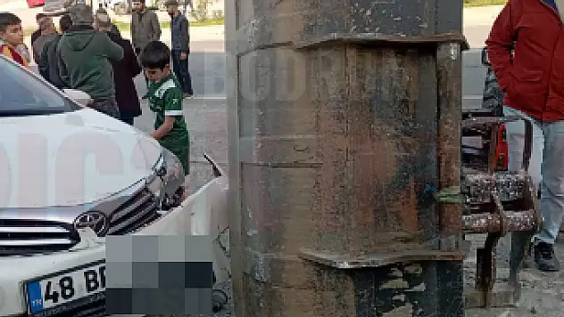 Kepçe Otomobile Çarparak Durabildi