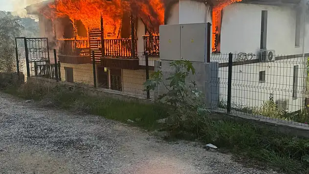 Kısa sürede alev topuna döndü