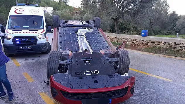 Kızılağaç'ta Araç Takla Attı: 1 Kişi Yaralandı