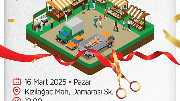 Kızılağaç'ta Pazar Yeri Açılışı ve İftar Buluşması