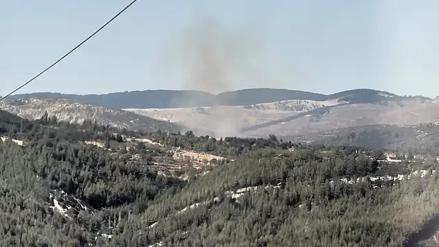 Kızıldağ bölgesinde yangın çıktı !