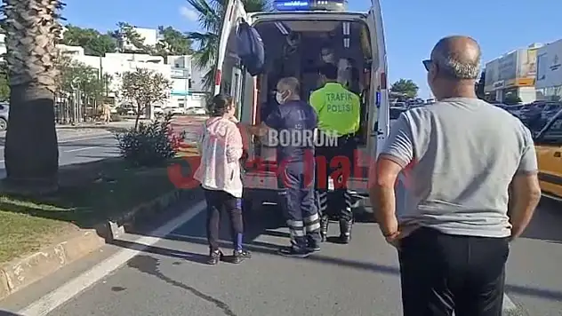 Konacık' da Motorun Yayaya Çarpmasıyla Kaza Meydana Geldi 1 Yaralı