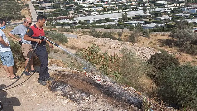 Konacık'ta  Korkutan Yangın