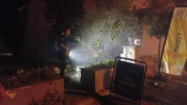 Konacık'ta Meydana Gelen Market Yangını Panik Yaşattı