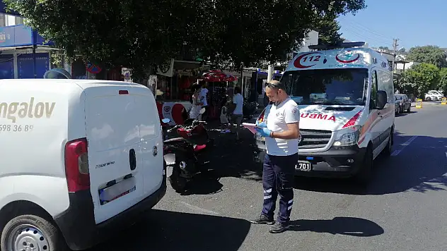 Kontrolsüz çıkış kazaya sebebiyet verdi !