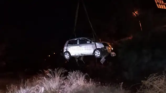 Köpeğe Çarpan Araç 15 Metreden Aşağı Uçtu