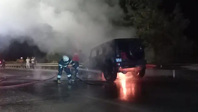 Korkutan araç yangını !