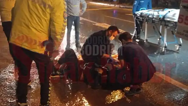 Koşarak Ana Caddeye Kontrolsüz Çıkan Yayaya Beton Mikseri Çarptı