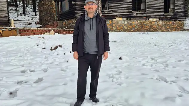 Köyceğiz'e mevsimin ilk karı düştü